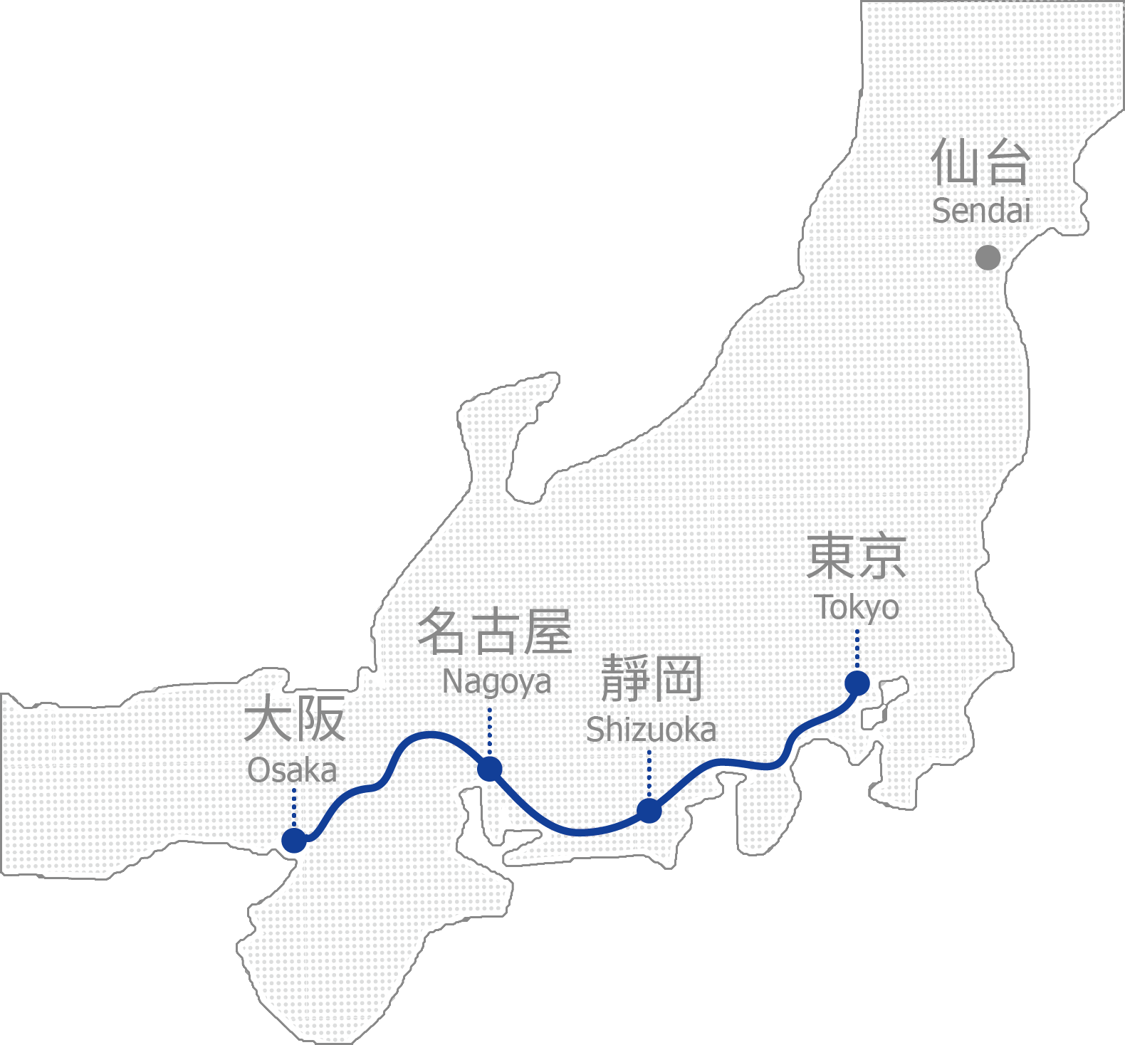 世界第一條高速鐵路-東海新幹線